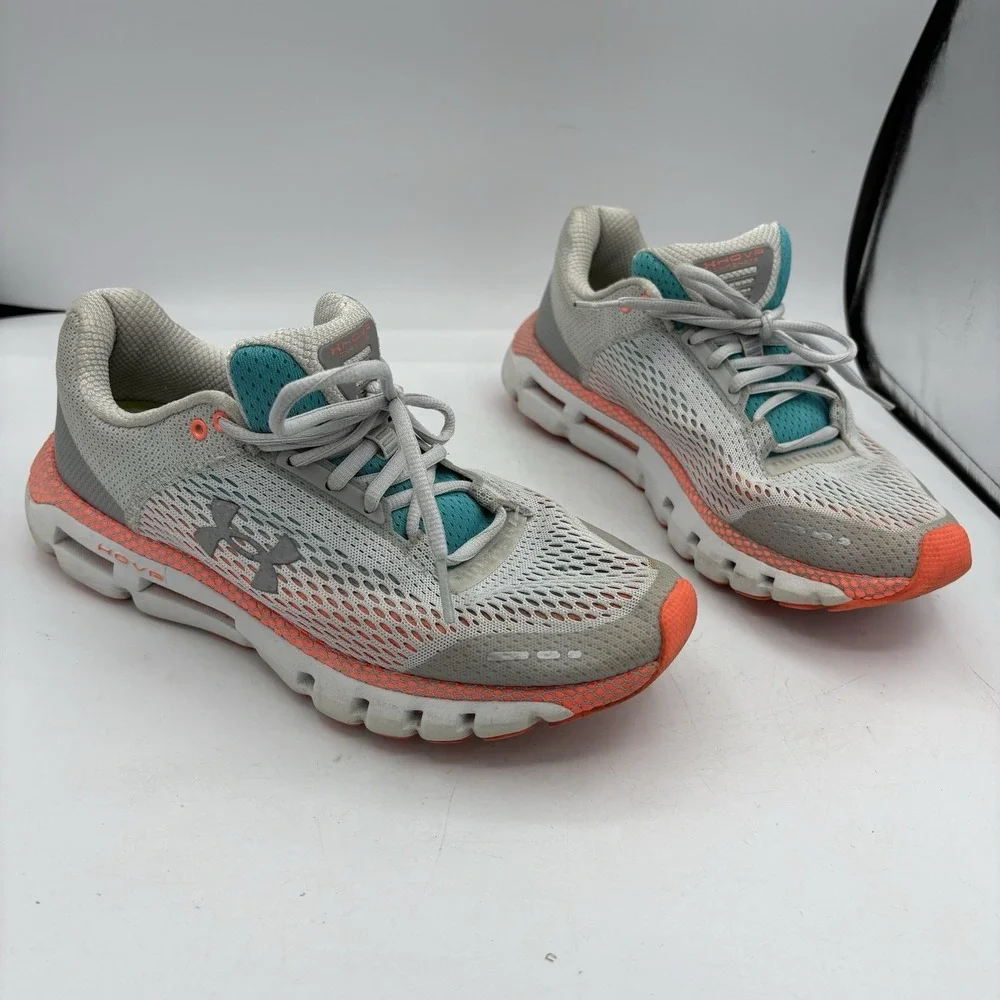 Under Armour Shoes Womens Size 9 HOVR Infinite Gray Orange‎ Sneakers
